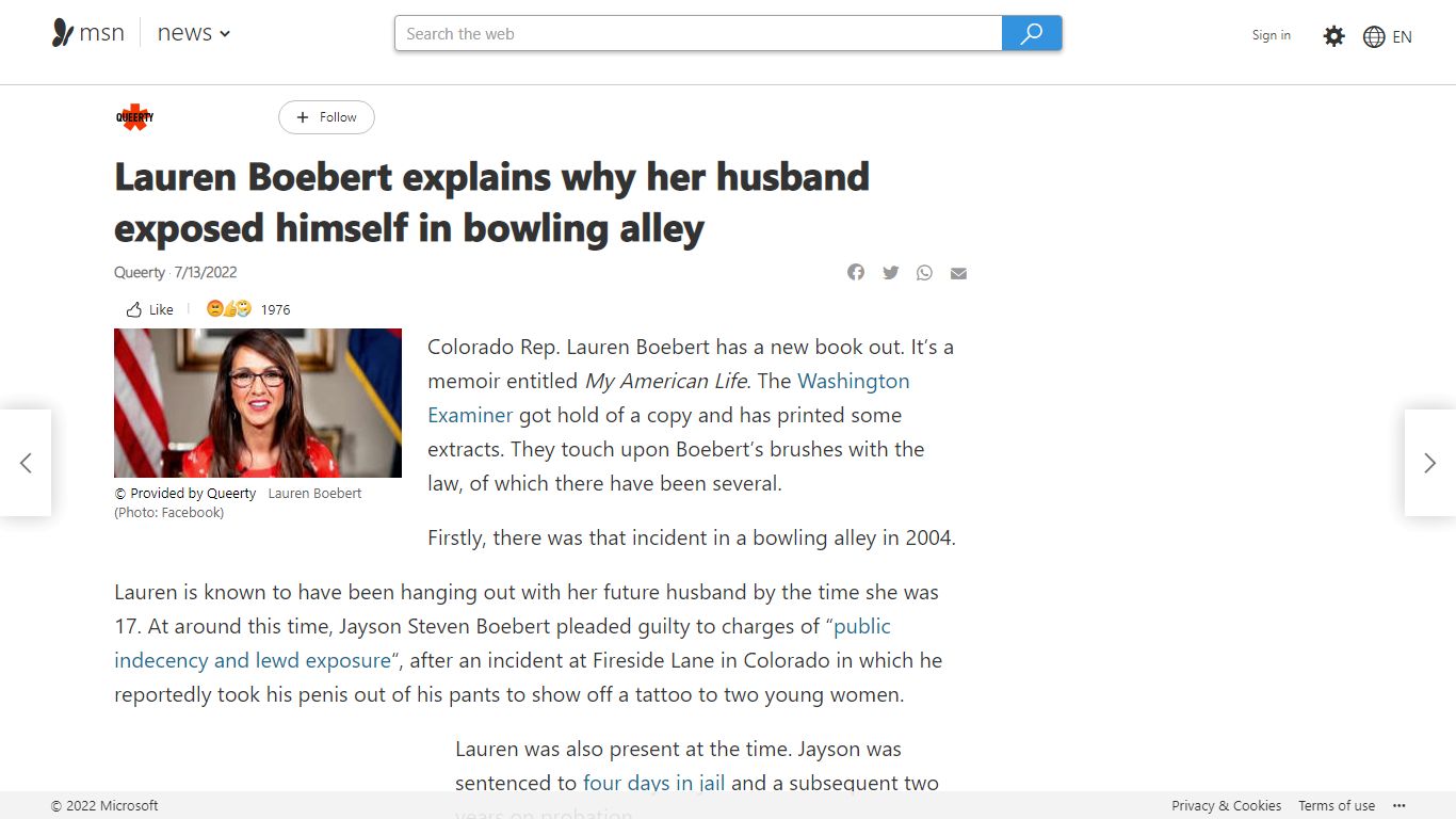 Lauren Boebert explains why her husband exposed himself in bowling alley